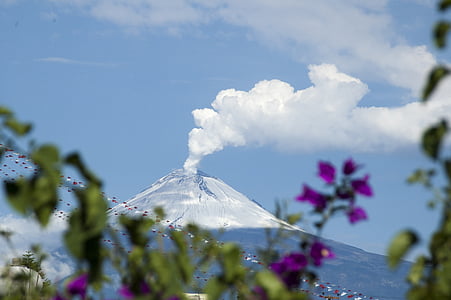 Popocatepetl, Mexiko, sopka, Mexické, Príroda, Príroda, deň