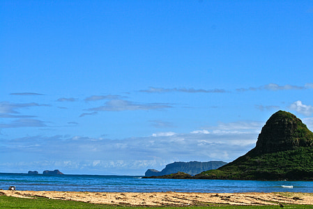 Hawaii, spiaggia, mare, oceano, blu, Isola, Paradiso