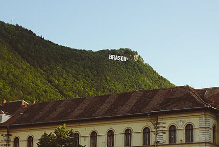 pemandangan, fotografi, Brasov, berdiri, Surat, atas, hijau