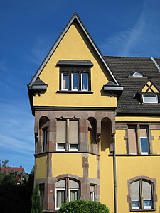puccinistr, Saarbrücken, Sankt arnual, Haus, Giebel, Giebel, Architektur
