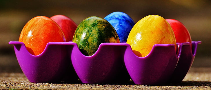 Pâques, oeufs de Pâques, coloré, Joyeuses Pâques, oeuf, couleur, Couleur