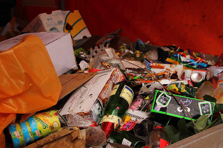garbage, celebration, waste, disposal, environment, consumption, consumer society