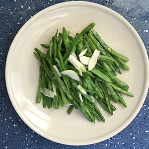fasola, opiekanymi Fasolka szparagowa, wegetariański, pigment, warzyw, Catering, czosnek