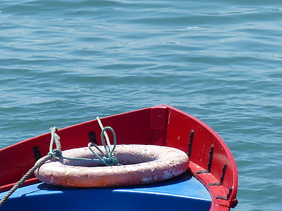 boat, buoy, sea, boat buoys