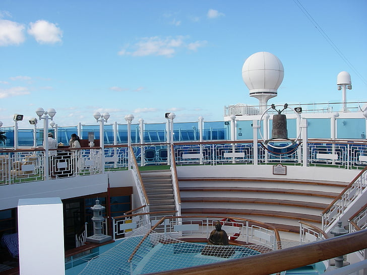 cruise ship, vacation, travel, ship, deck, sea, passenger