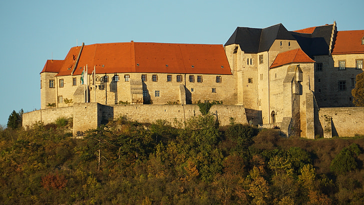 Schloß neuenburg, Castelul, Saxonia-anhalt, din, unstrut freyburg