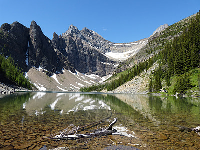 ezers, Kanāda, BC, Lielbritānijas, Columbia, kalns, debesis