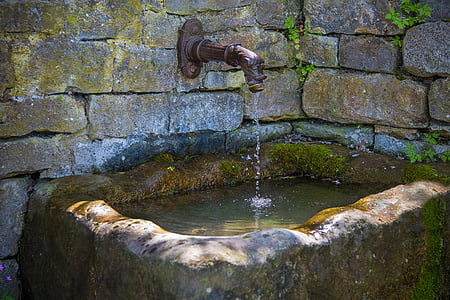 fountain, water, water fountain, water jet, bubble, wet, flow