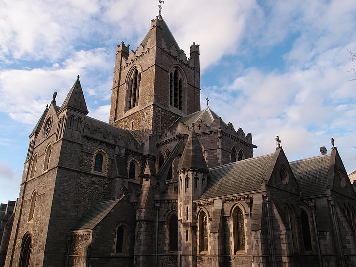 Iglesia, amo puerto vallarta a las Islas Malvinas, Dublin, arquitectura, Catedral, estilo gótico