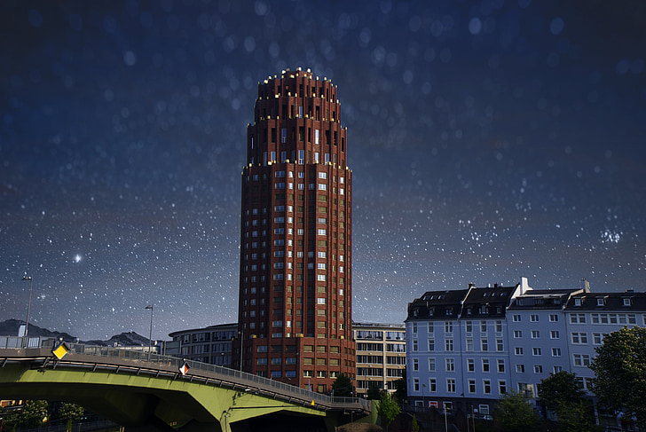 Njemačka, nebodera, zgrada, Urbana aglomeracija, visina na, ured, centar grada