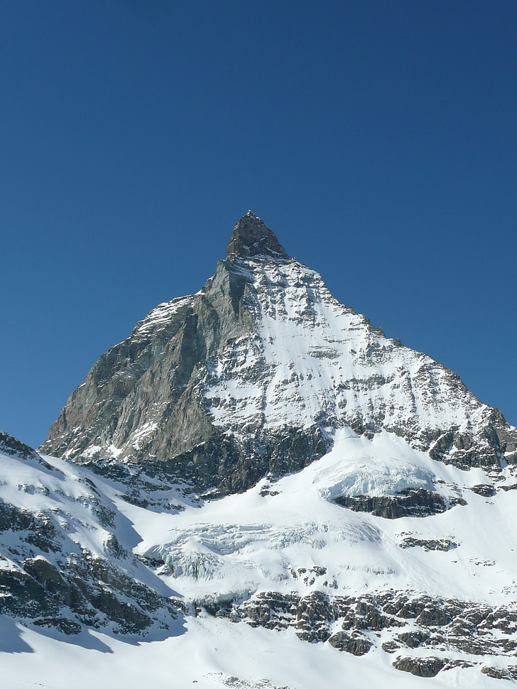 Matterhorn, fjell, Sveits, Zermatt, Wallis, serien 4000, alpint