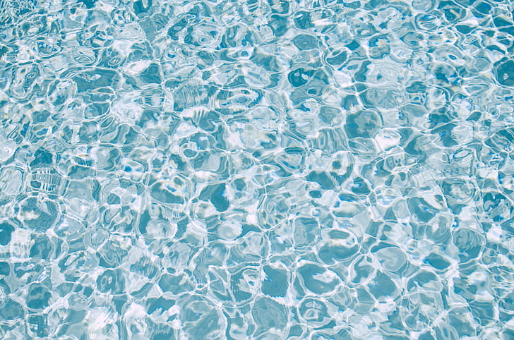 agua, superficie, patrón de, Rizo, azul, claro, transparente