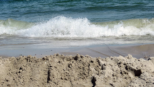 spiaggia, acqua, cozze, pietre, Costa, Mar Baltico, onda