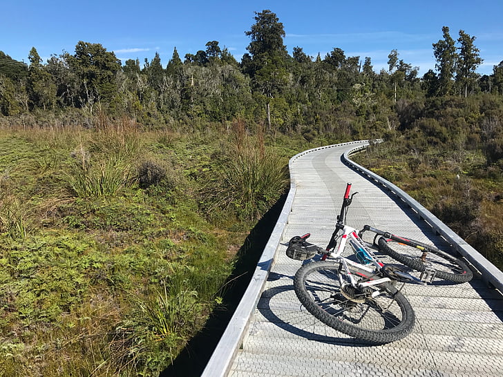 bike, boardwalk, new zealand