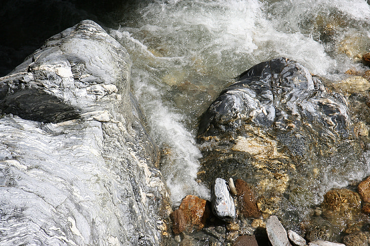 Liechtensteinklamm, szorosban, víz, torrent, kő, rock