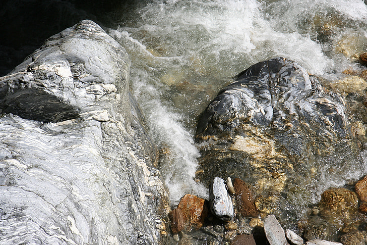 liechtensteinklamm, defile, água, torrent, pedra, rocha