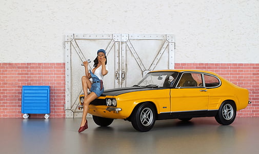 model araba, Ford, ford Capri, modeli, Otomatik, Oldtimer, oyuncaklar