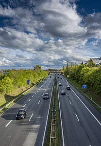 trafik, bilar, Jam, Hanover, Hannover, Tyskland, fordon