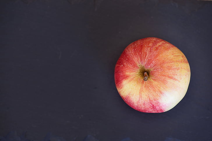 Apple, desde arriba, fruta, saludable, vitaminas, minerales, Salud