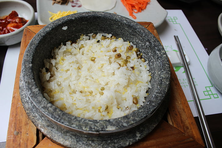 Dolsot Ernährung Reis, Bob, steinernen Topf