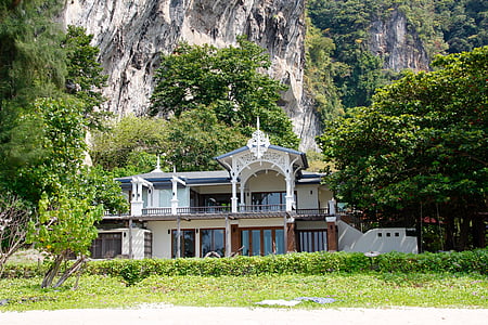 Villa, hjem, Thailand, bygge, arkitektur, herregård, ferie