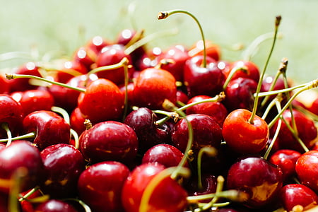 cherries, food, fruits, red, fruit, food and drink, freshness