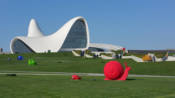 Bakú, Azerbaidjan, haliyev centre, Caucas