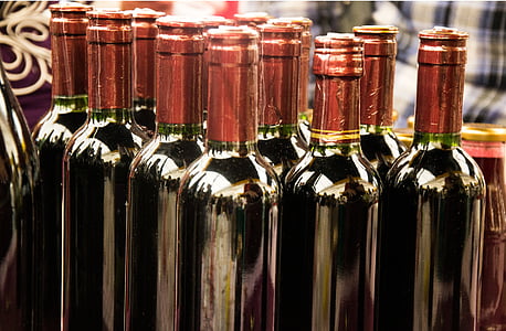vino, bottiglie, uva da vino, alcol, bottiglia, bere, bottiglia di vino
