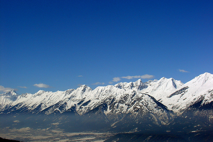 mäed, Alpine, talvel, lumi, postkartenmotiv, kalendri pildi, dramaatiline
