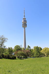City, München, Bavaria, Olympic park, Outlook, linnad, Park