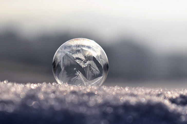 bolha de sabão, congelado, frozen bubble, Inverno, eiskristalle, invernal, frio