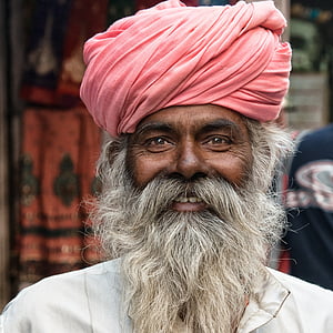 człowieka, Indie, Hinduski, portret