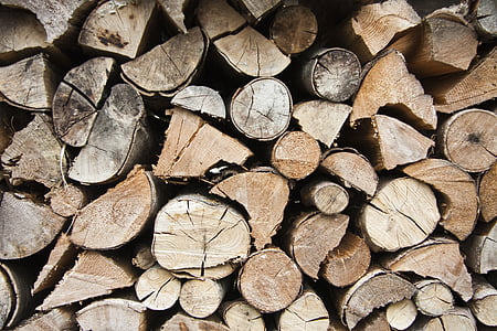 Lena, madeira, lareira, troncos, combustão, madeira - material, lenha