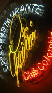 neon, neon sign, ad, neon lights