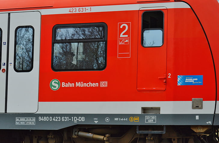 vlak, železniške, javna prevozna sredstva, prometa, prevoz, velikem mestu, München