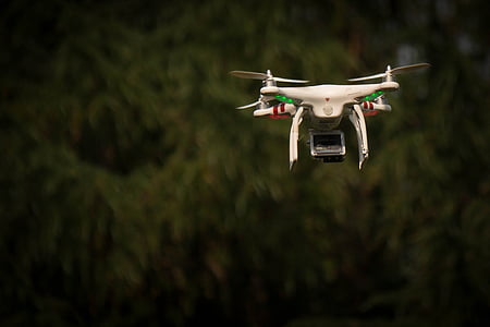 Drone, toezicht, vlucht, natuur, camera, quadricopter, Phantom