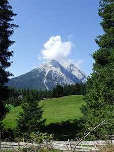 – Weidach plotas, Tirol, kalnai