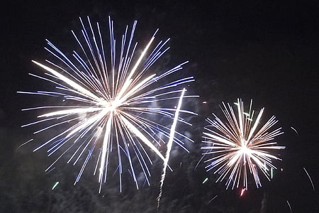 vuurwerk, 4 juli, juli, viering, 4e, onafhankelijkheid, vakantie