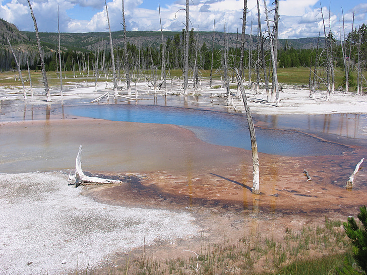 opalescent, pool, yellowstone