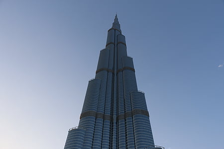 Бурдж kalifa, Дубай, небоскреб, город, небоскребы, Архитектура