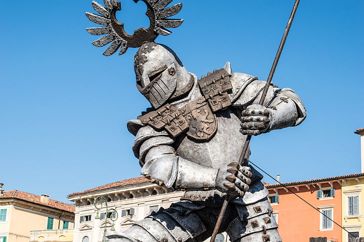 guerre, guerrier, statue de, architecture, l’Europe, Italie, sculpture
