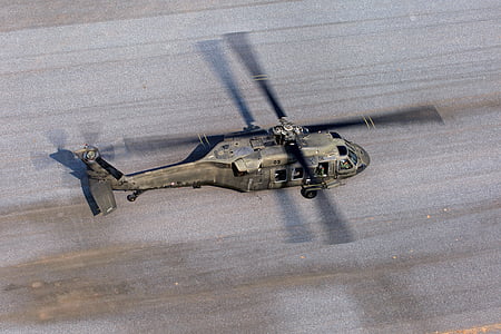 avión, helicóptero, de aterrizaje, militar, hélice, vehículo aéreo, avión