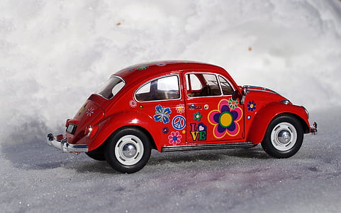 model car, auto, vehicles, vw, beetle, automotive, oldtimer