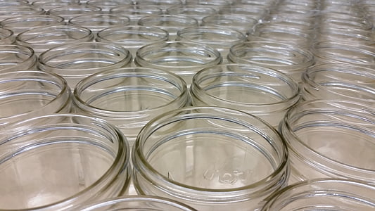 Kerr jar, jar, klaas, klaasist purk, konteiner, läbipaistev, klaasnõud