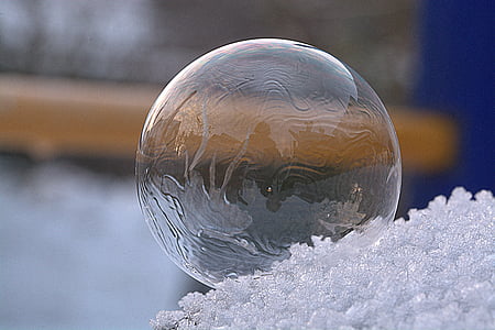 zeepbel, ze, bevroren, bevroren zeepbel, Frost, structuur, Bubble