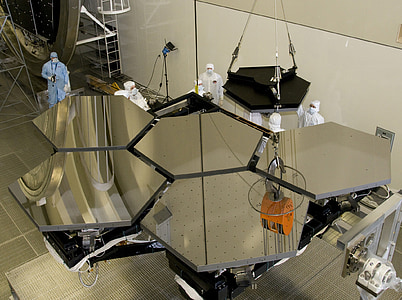 telescope, space telescope, mirror, scientists, inspection, space, test