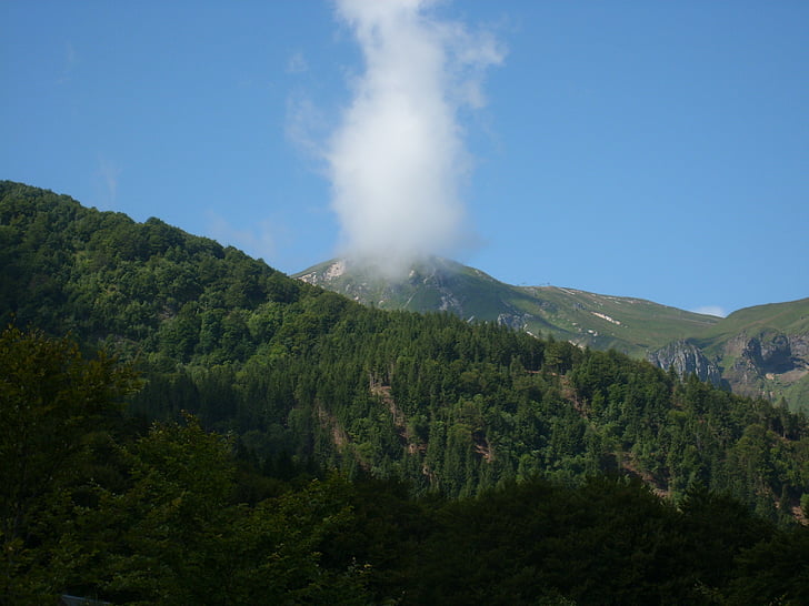 molnet, Hot, bergen