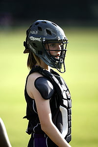 softball, player, game, competition, play, athlete, teen