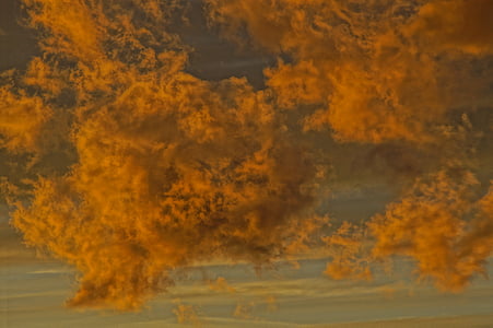 pilvet, maalaus, Art, valaistu, taivas pilvi, abendstimmung, kännissä