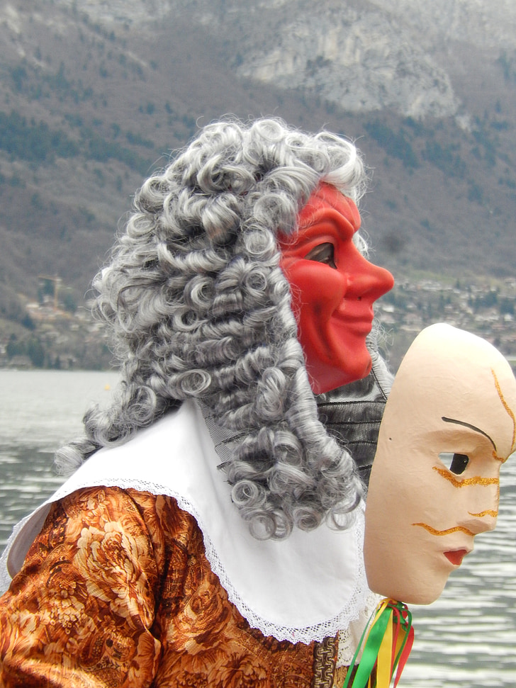 maske, Carnival annecy, forklædning, maske - skjule, folk, Venedig - Italien, Italien